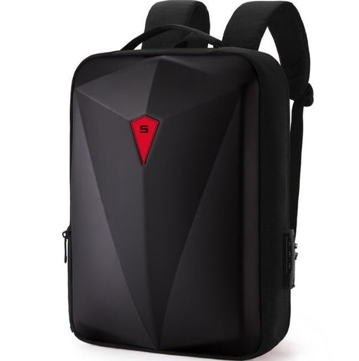 Laptop Backpack with Hardcase + USB Charging Port | Water Resistant - Battery Mate