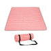 Large Picnic Blanket Premium Cashmere RED Rug Waterproof Mat Outdoor - Battery Mate