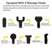 LCD Massage Gun with Powerful 6 Heads Percussion Vibration Muscle Therapy Deep Tissue - Battery Mate