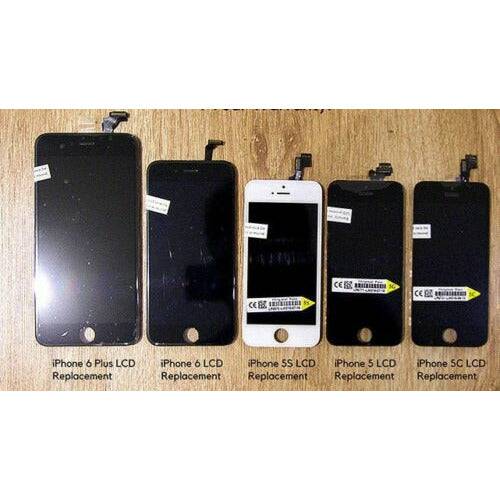 LCD Touch Screen Replacement with Home Button + Camera iPhone 5s 6s Plus - Battery Mate