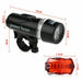 Light Head Tail Lights LED Lamp White Beam Safety Alarm Set Bicycle Cycle Bike - Battery Mate