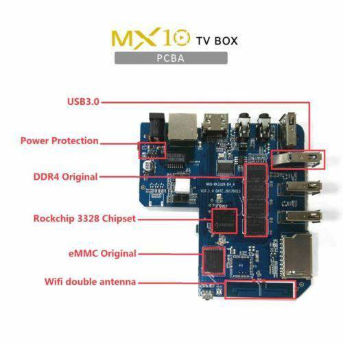 MX10 Android 9.1 Smart TV BOX 4GB+32GB Quad-core 4Ki Player AU - Battery Mate