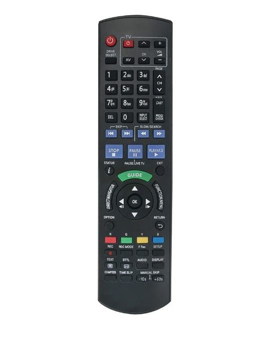 N2QAYB001077 Remote Control Compatible Panasonic DMR-HWT260GN DMR-PWT560GN - Battery Mate