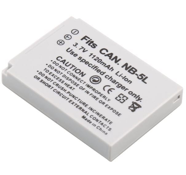 NB-5L NB5L Battery for Canon NB 5L battery 90 90is 800 800is 850 850is 900 - Battery Mate