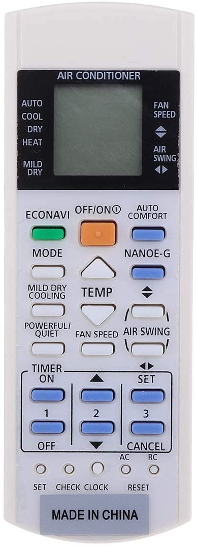 Panasonic Compatible Air Conditioner Remote model ECONAVI Inverter NANOE-G - Battery Mate