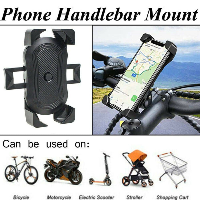 Phone Holder 360° Bike Handlebar Mount Rotation for Motorcycle Bicycle MTB Pram - Battery Mate
