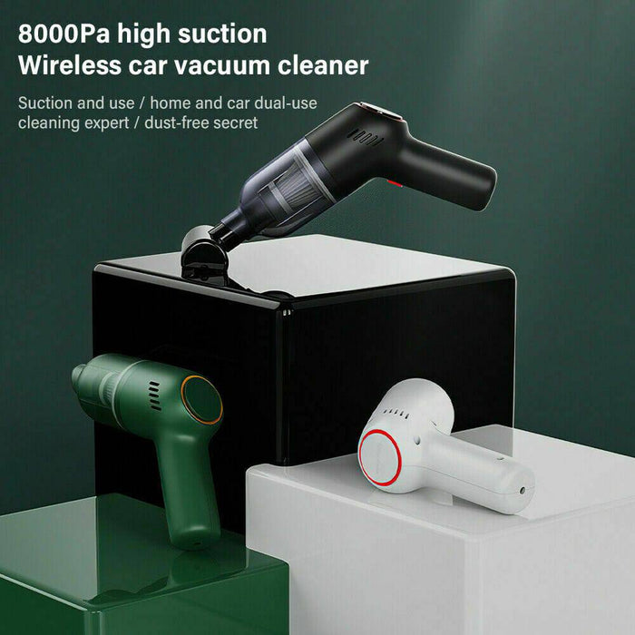 Portable Car Vacuum Cleaner Strong Suction Cordless Handheld Rechargeable - Battery Mate