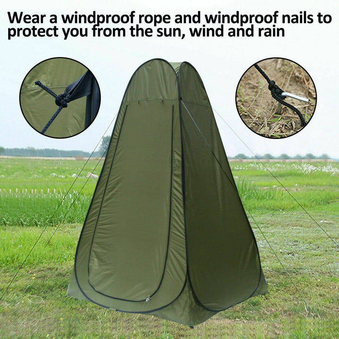 Portable Pop Up Outdoor Camping Shower Tent Toilet Privacy Change Room - Battery Mate