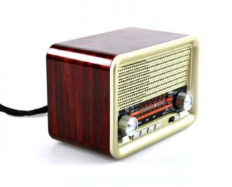 Portable Retro Radio AM FM SW Bluetooth Speaker TF Card Slot Rechargeable - Battery Mate