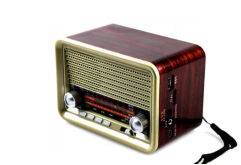 Portable Retro Radio AM FM SW Bluetooth Speaker TF Card Slot Rechargeable - Battery Mate