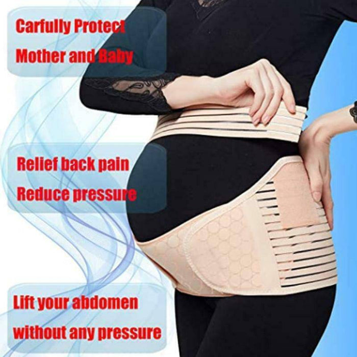 Pregnancy Belly Support Band Pelvic Pain Relief Adjustable Brace Maternity Belt - Battery Mate