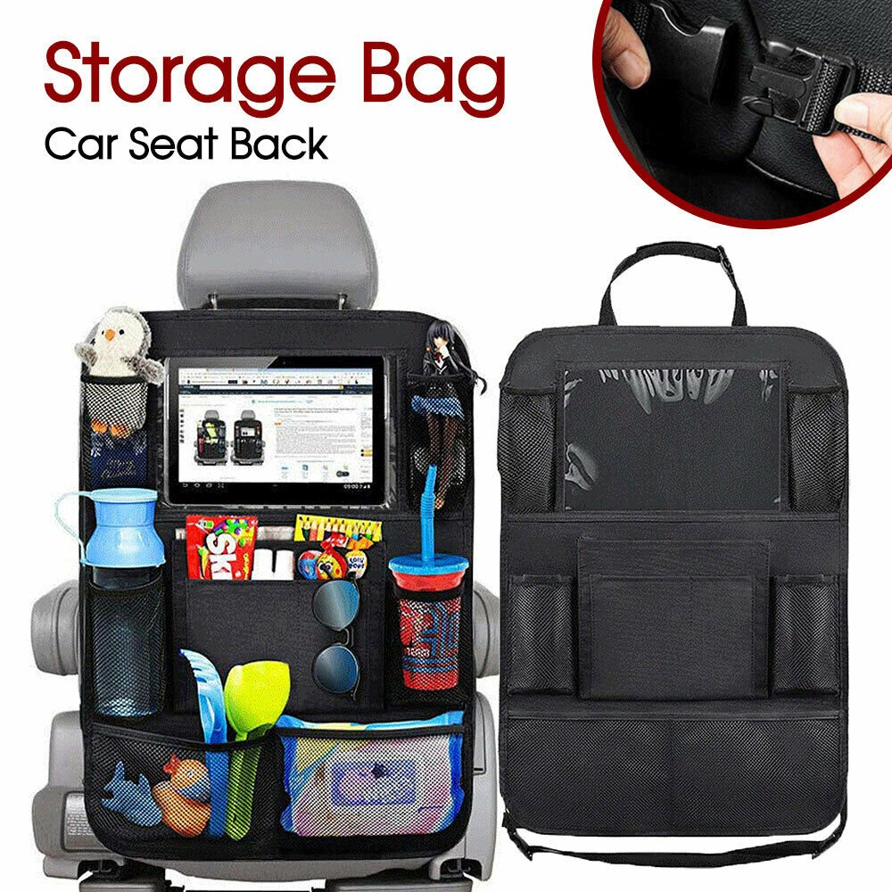 Premium Car Seat Back Organiser Multi Pocket Storage Bag Organizer