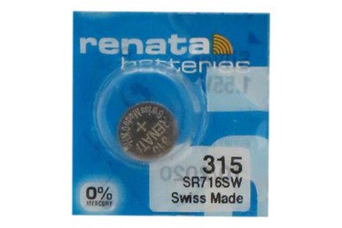 RENATA SR616SW 321 1.55V Watch Battery - 1 pack - Battery Mate