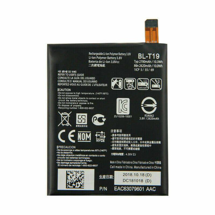 Replacement Battery for LG GOOGLE NEXUS 5x Battery BL-T19 2700mAh - Battery Mate