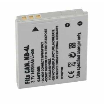Replacement Battery NB-4L for Canon IXUS 305560657075 SD300 - Battery Mate