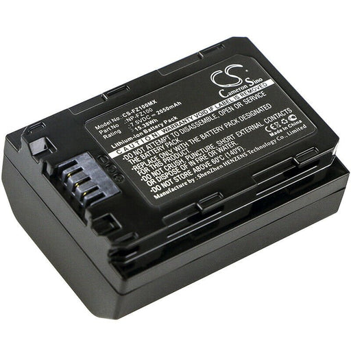 Replacement NP-FZ100 Battery for Sony Alpha a7 a7R a7S Mark 3 4 III IV Camera - Battery Mate
