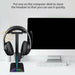 RGB Earphone Gaming Headset Holder Hanger Headphone Stand with 3.5mm 2 USB Ports - Battery Mate