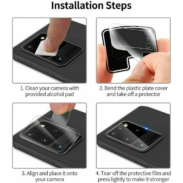 Samsung Galaxy S20 Plus Ultra / S20 + Compatible Camera Lens Tempered Screen Protector - Battery Mate