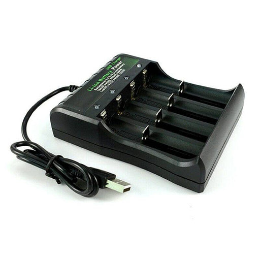 Smart USB 18650 Battery Charger 1 2 4 Slots for 3.7V Rechargeable Battery Charge - Battery Mate