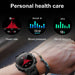 Smart Watch for Men with Bluetooth Call Sports Heart Rate Blood Pressure Oxygen Monitor | Black - Battery Mate