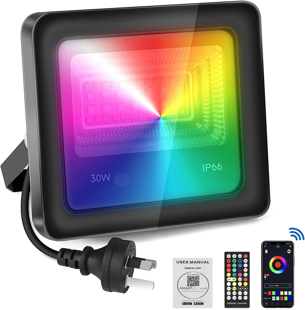 Outdoor color best sale flood lights