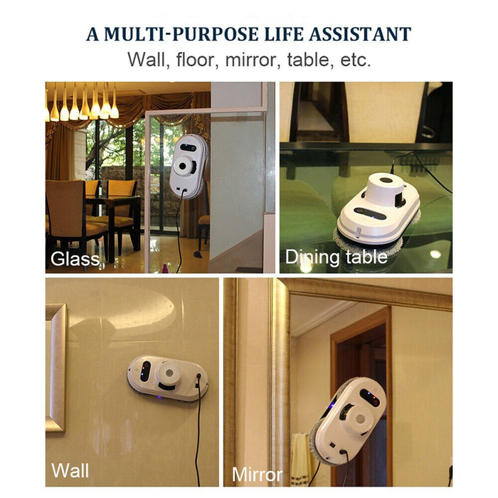 Smart Window Cleaning Robot Anti-falling Remote Control Robot Vacuum Cleaner - Battery Mate
