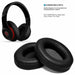 Soft Replacement Ear Pads for Beats by Dr. Dre Studio 2.0 3.0 Wired & Wireless | Black - Battery Mate