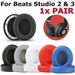 Soft Replacement Ear Pads for Beats by Dr. Dre Studio 2.0 3.0 Wired Wireless | Red - Battery Mate