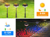 Solar Pathway Lights 4 Pack, Outdoor Garden Path Light, 2 Modes Brighter Color Changing Solar Powered IP65 Waterproof Solar Landscape Lighting - Battery Mate