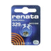SR731 / SR731SW / 329 Renata Silver Oxide Battery - 1 pack - Battery Mate