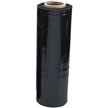 Stretch Film BLACK Hand Use 500mm x 450m | 25UM Pallet Shrink Wrap 1 / 2 / 4 / 8 - Battery Mate