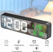 Table Clock with Temperature & Alarm | Modern Home Decor - Battery Mate