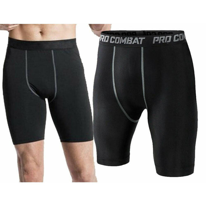 Tights Pant Under Skin Base Shorts Pants Layer Compression Sports Fitn —  Battery Mate