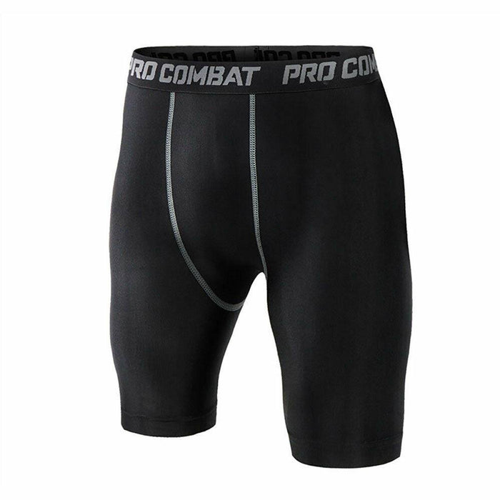 Tights Pant Under Skin Base Shorts Pants Layer Compression Sports Fitness Men - Battery Mate