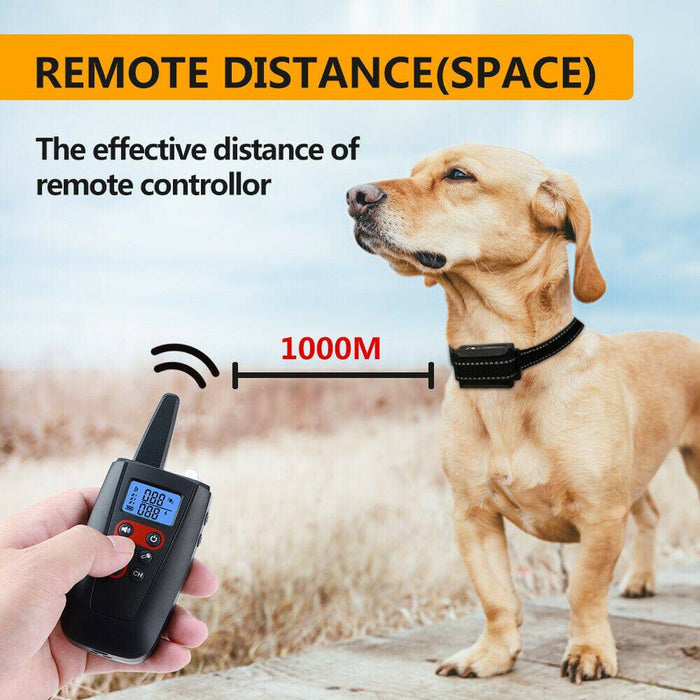Training Electric Dog Pet E-Collar Obedience Remote Control Anti Bark-Shock - Battery Mate