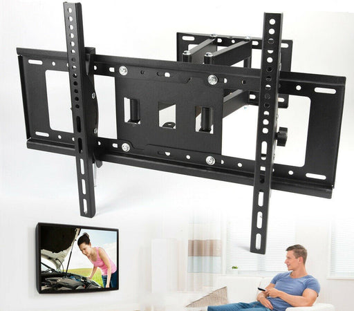 TV Wall Mount Bracket Full Motion Tilt Swivel Pivot 32 40 43 50 55 60 65 70 Inch - Battery Mate