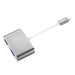 Type-C 3.1 to 4K HDMI +VGA Port USB-C HUB Adapter Converter For MacBook iPad Pro - Battery Mate
