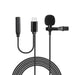 Type-C USB-C Clip-on Lapel Mic Lavalier Microphone Stereo Recording Condenser - Battery Mate