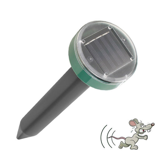 Ultrasonic Solar Powered Rodent Mole Rat Mouse Repeller Deterrent Control - Battery Mate