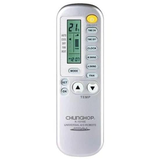 Universal Aircon Remote Replacement Silver - AC Air Conditioner Control ...