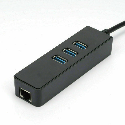 USB 3.0 Hub Adapter with Gigabit 1000/M RJ45 USB LAN Mac PC | 4K Support - Battery Mate