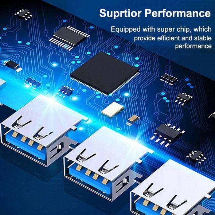 4-Port USB C Hub 3.0 Splitter Adapter - For MacBook, PC, Android, Laptop OTG