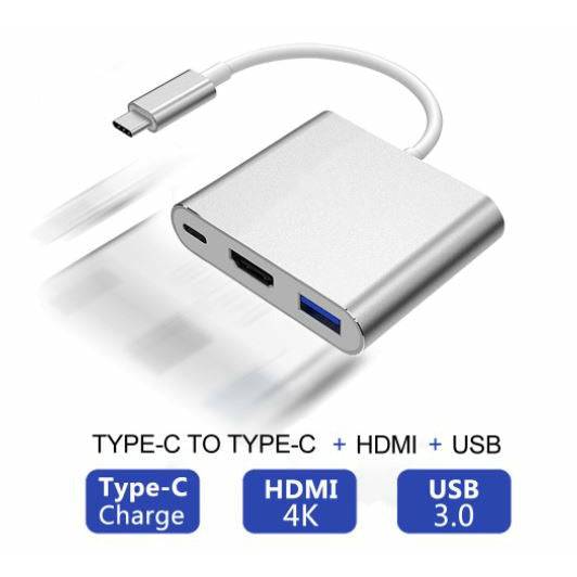 USB-C to Female HUB 4K HD HDMI Data Charging Cable Adapter | Type-C - Battery Mate