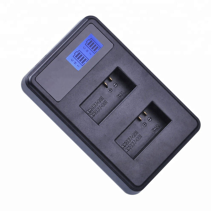 USB Dual Charger for AHDBT-301 AHDBT-302 AHDBT-201 Battery fits Go Pro - Battery Mate