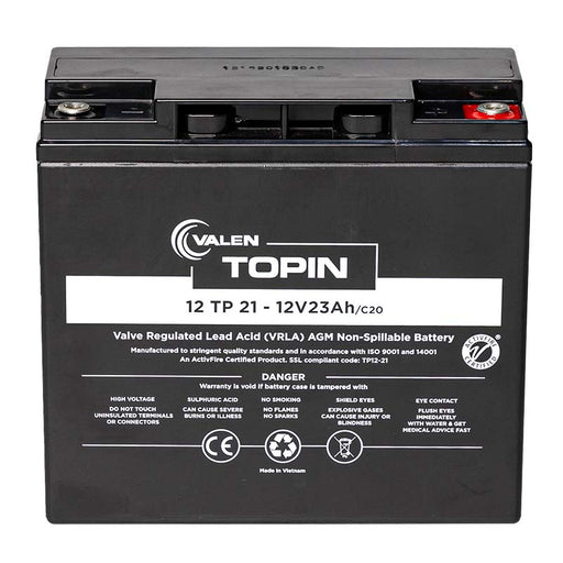 Valen Topin AGM 12V 21Ah Deep Cycle Battery - Battery Mate