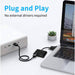 VGA to HDMI VGA Adapter Dual Display 1080P Converter Splitter with Charging Cable and 3.5mm Audio Cable - Battery Mate