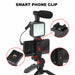 Vlogging LED Light Mobile Smartphone Vlog Kit Phone Video Selfie Stand Tripod Au - Battery Mate
