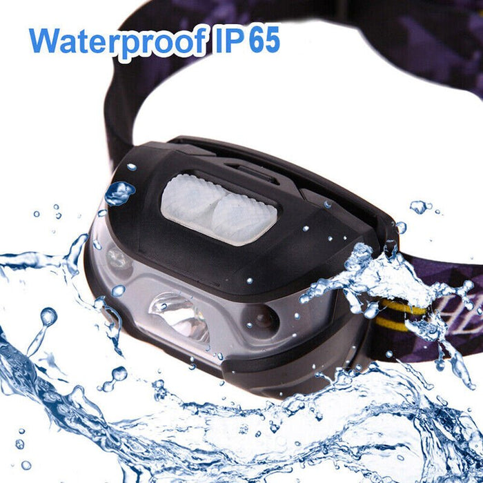 Waterproof Head Torch LED Headlamp Flashlight USB Rechargeable CREE Fish Camping - Battery Mate