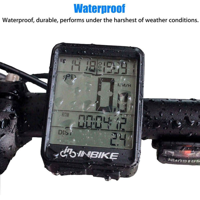 Waterproof Wireless Mountain Bike Computer Bicycle Speedometer Cycle O ...