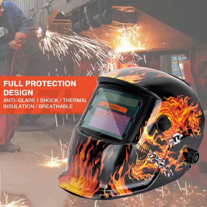 VILSIN Welding Helmet Auto Darkening Solar Powered Welding Hood